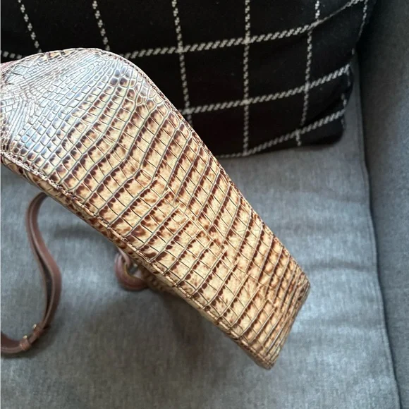 Brahmin Crocodile Embossed Shoulder Bag - Picture 7 of 7